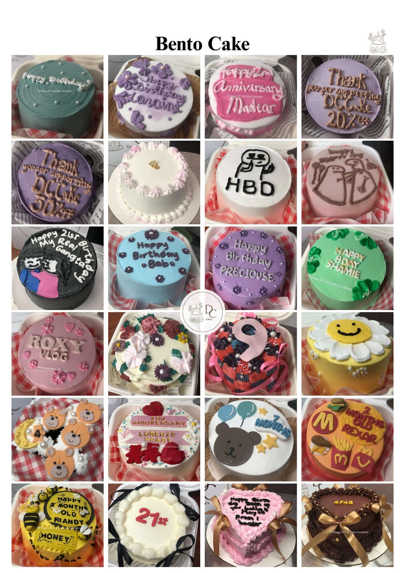 Specialty cake showcase